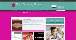 Desktop Screenshot of mumsshoppingnetwork.com.au